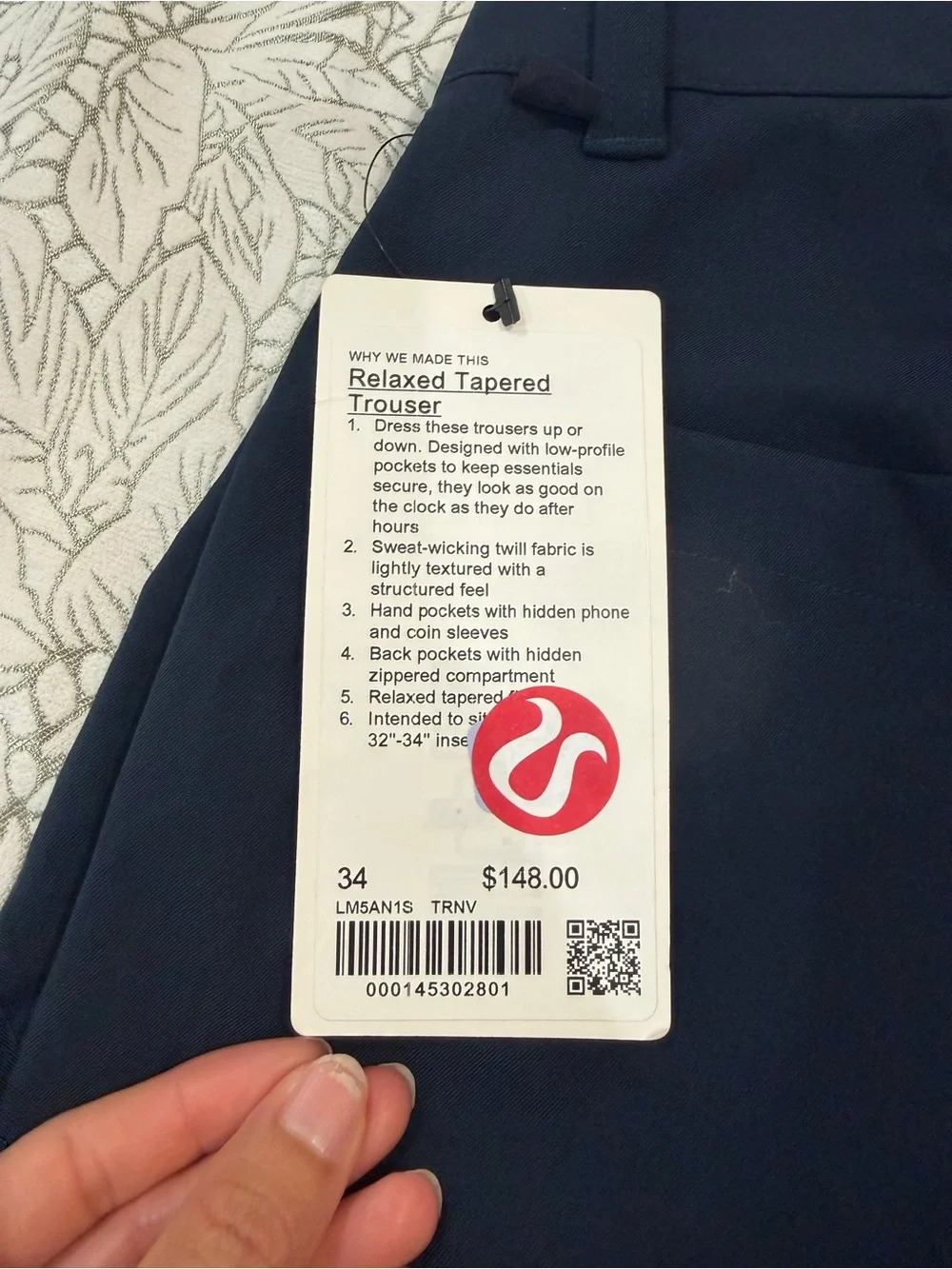 lululemon athletica Men's Dark Navy Chinos - Picture 3 of 7